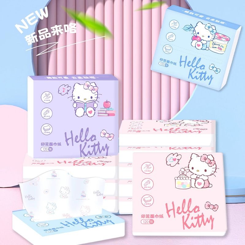 Travel Accessories Gift Set - Neue Hello Kitty Taschentücher 6er-Pack Tragbare