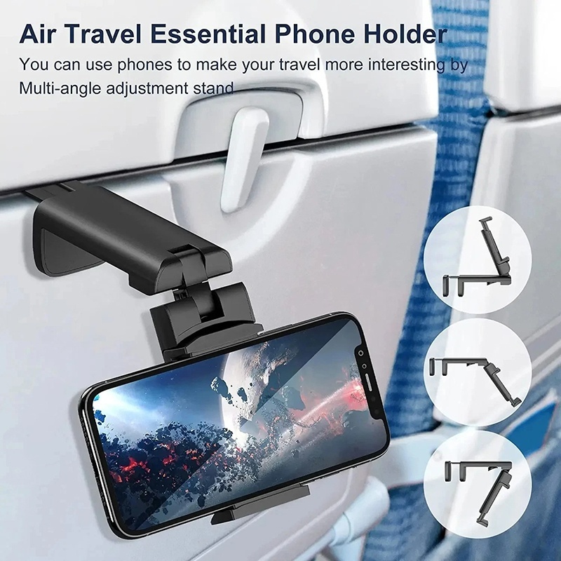 Phone Holder Airplane - Flugzeug-Handyhalterung, tragbarer Reise- und Zug-Sitz-Handyständer, faltbarer,