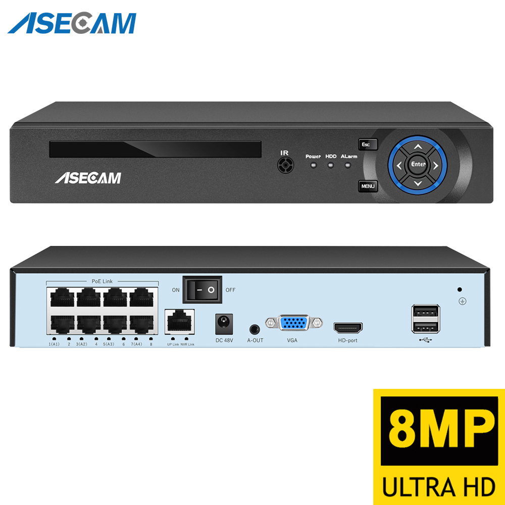 Travel Accessories Uk - Super 8MP POE NVR Video Recorder