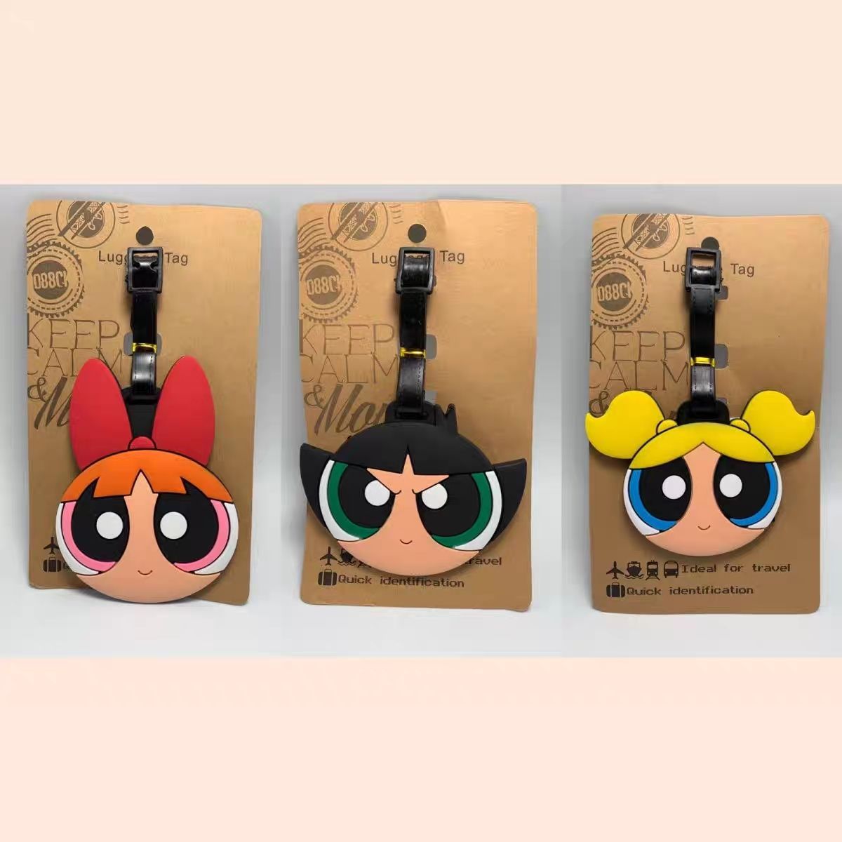 Travel Accessories Organizer - Anime Powerpuff Girls Taschenanhänger Kawaii Cartoon