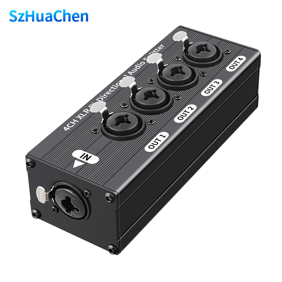 Travel Accessories Uk - 6,35mm Schnittstelle 1X4 XLR Symmetrischer Audio-Splitter