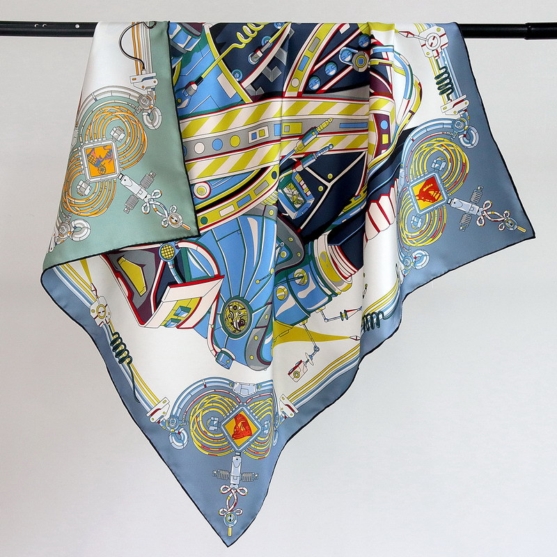 Travel Accessories Designer - 18MM Seidenschal für Damen, handgerollte Bandanas,