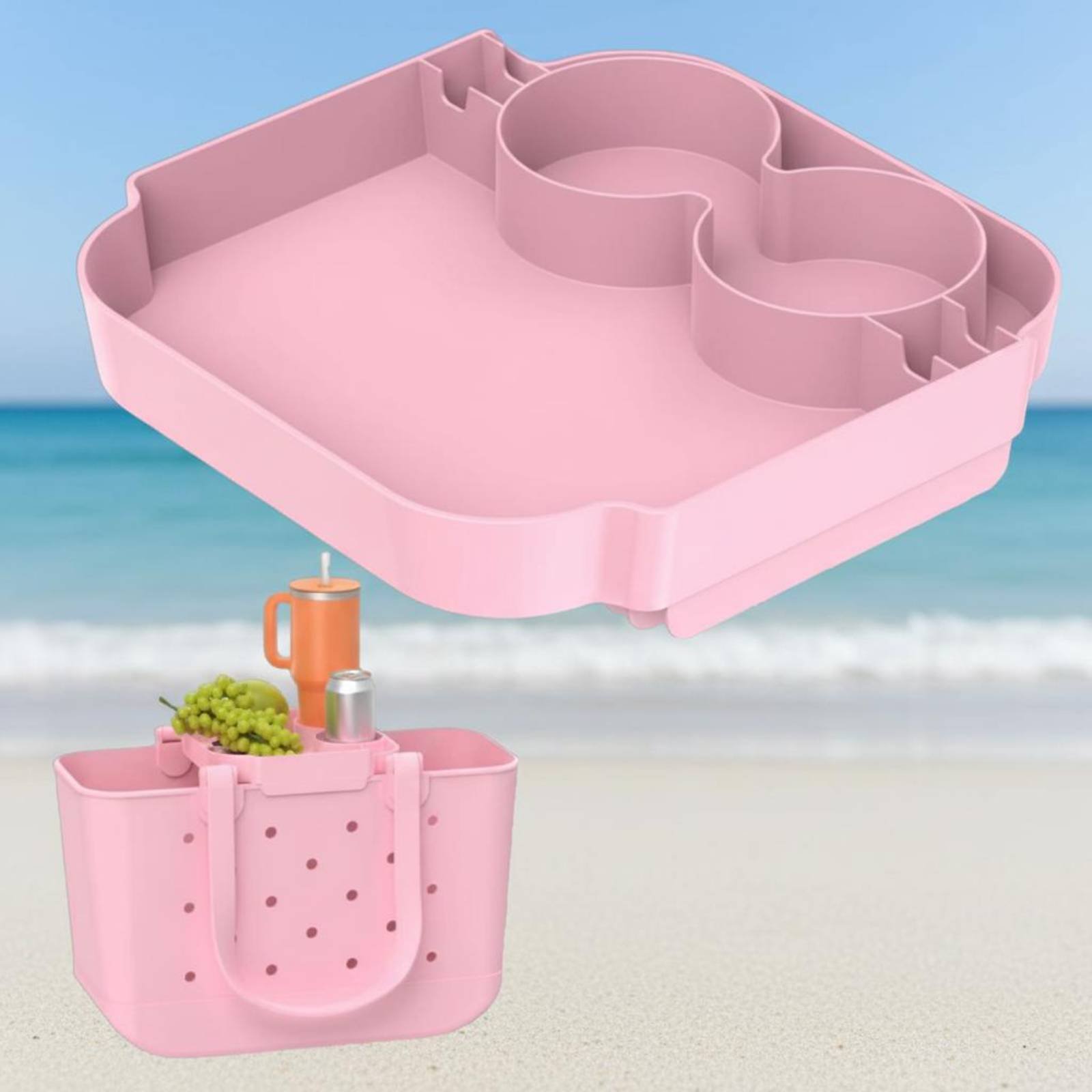 Travel Accessories Designer - Strandtaschen-Einsatz: Leichter Organizer mit mehreren Fächern