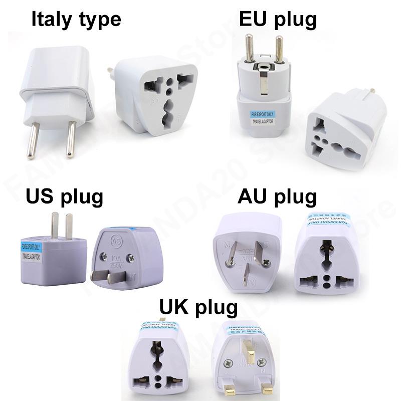 Travel Accessories Uk - Universeller US/UK/AU/DE/Italien-Steckeradapter, USA zu Europa, AC-Netzteil,
