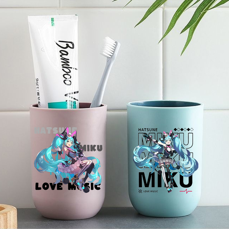 Travel Accessories Best - Hatsune Miku Zahnbürstenbecher für Mädchen, Niedlicher