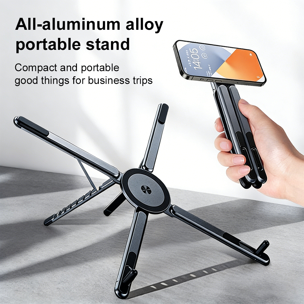 Phone Holder Airplane - 360 ° Drehbarer magnetischer Laptop-Ständer, höhenverstellbar,