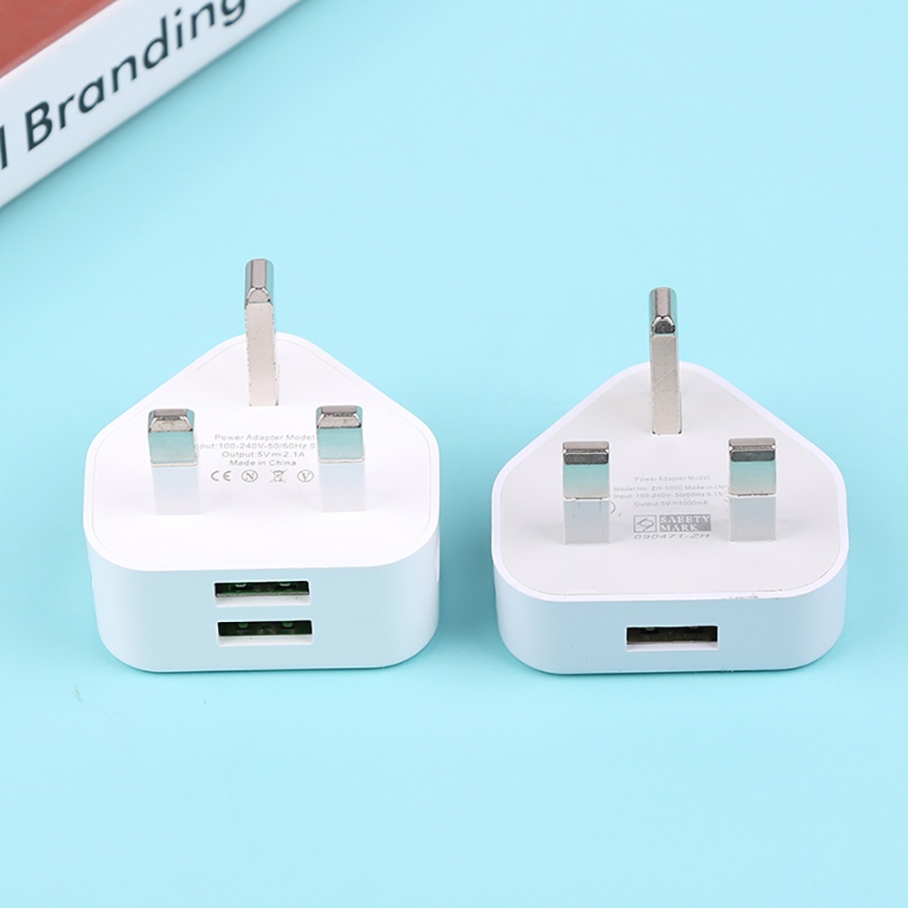 Travel Accessories Uk - 2-in-1 USB UK-Stecker 3-Pin Wandladegerät-Adapter mit