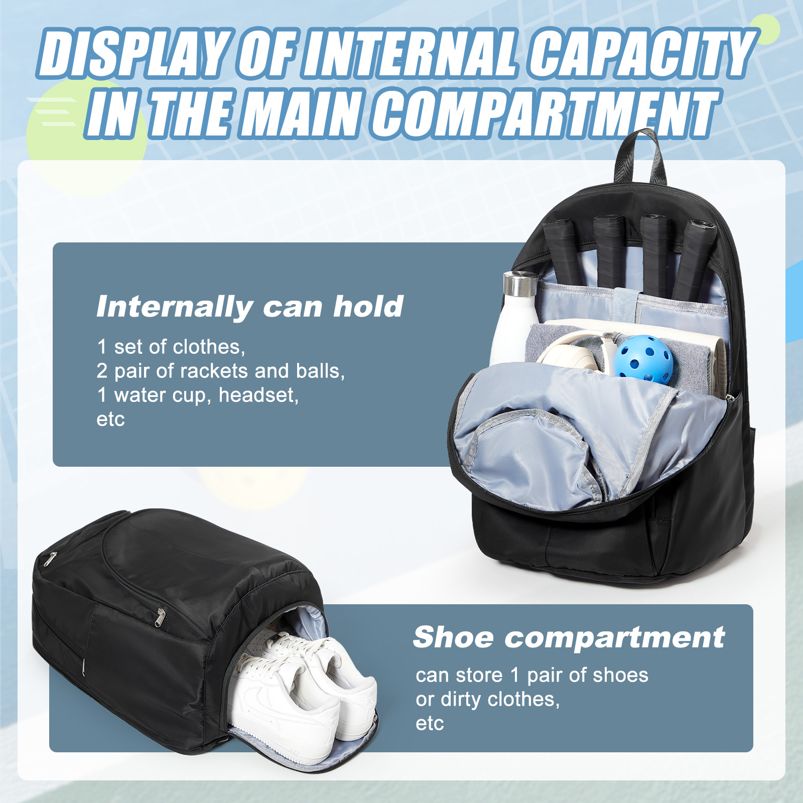 Tennistasche Tennisrucksack fü – Shoe Bag Travel Bewertung und Preis