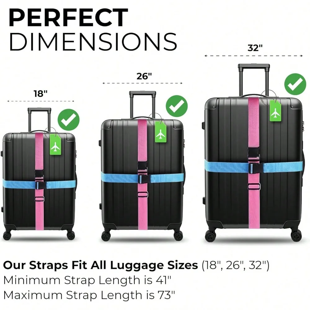 Gepäckgurtset mit Gepäckanhäng – Luggage Strap Belt Bewertung und Preis