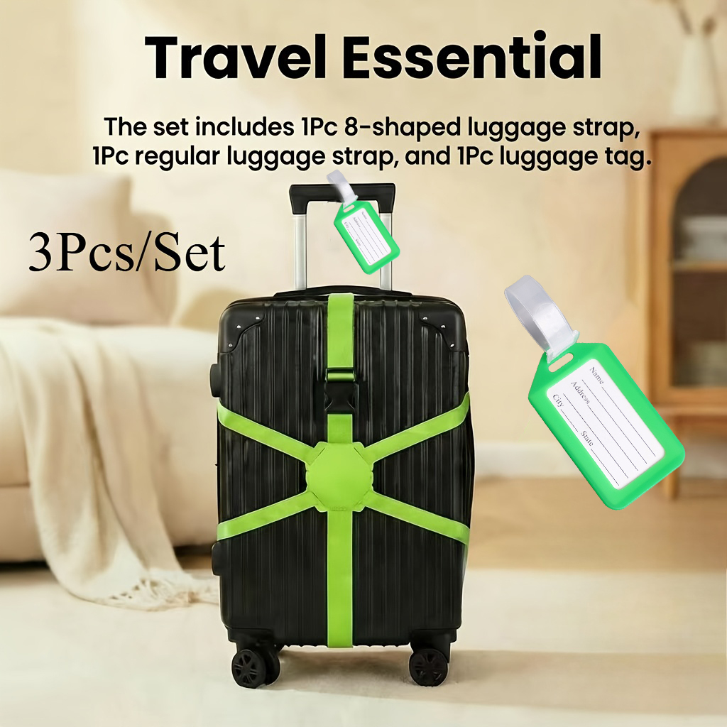 3-teiliges Set (2 Gepäckgurte  – Travel Accessories Designer Bewertung und Preis