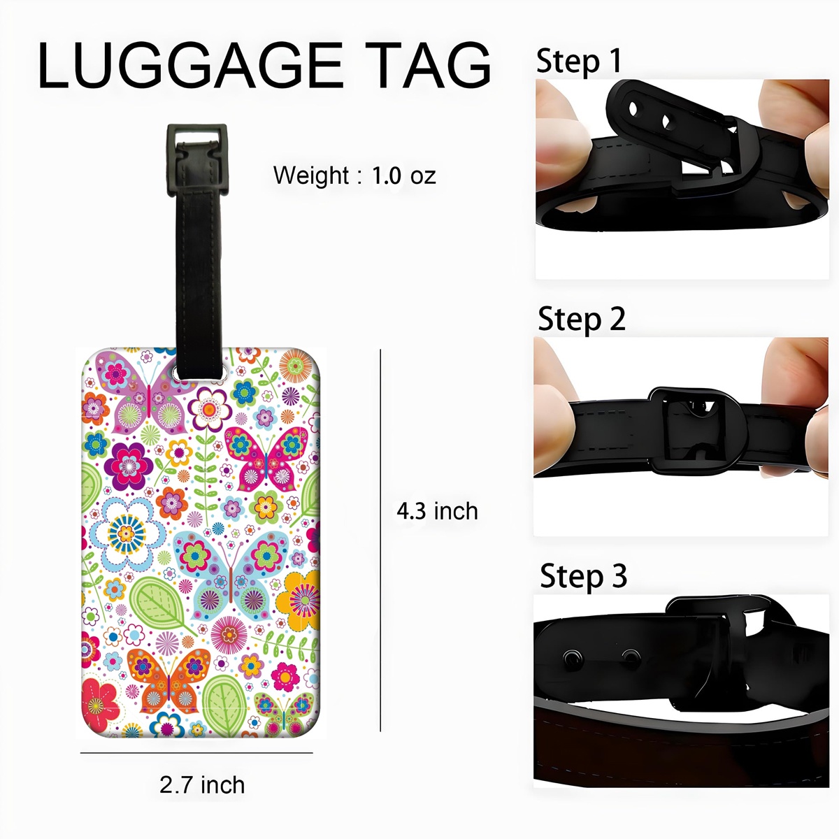 Schöner Blumen-Gepäckanhänger  – Travel Accessories List For Women Bewertung und Preis