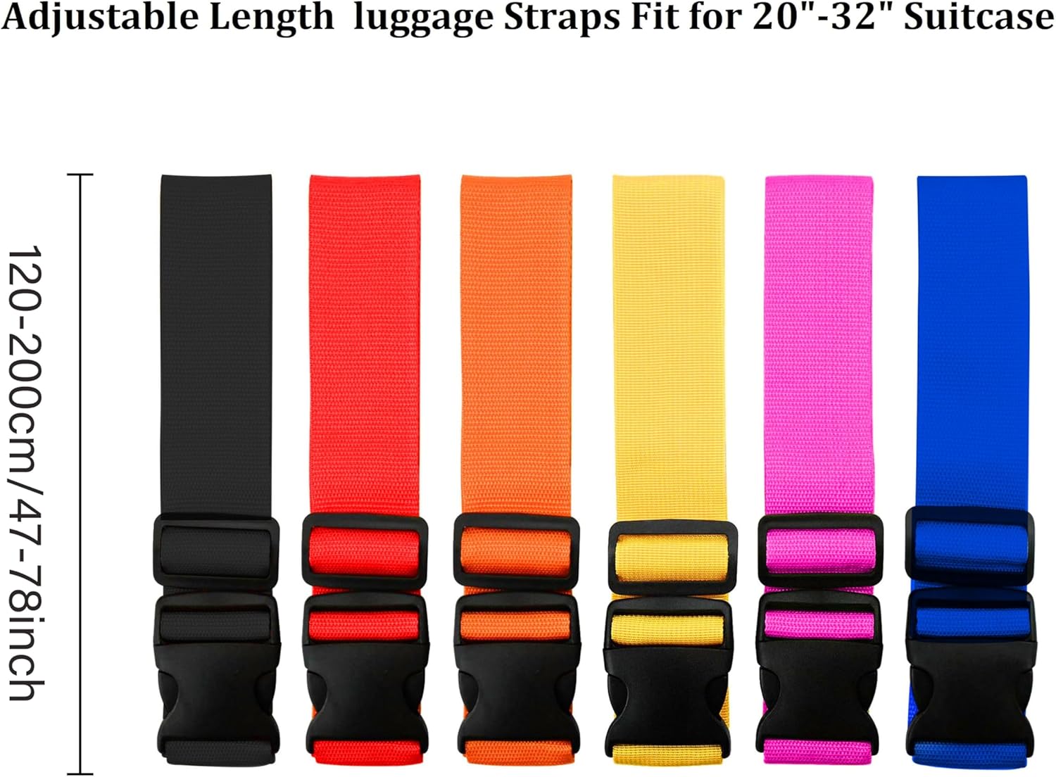 Farbenfrohe Verstellbare Gepäc – Luggage Strap Belt Bewertung und Preis